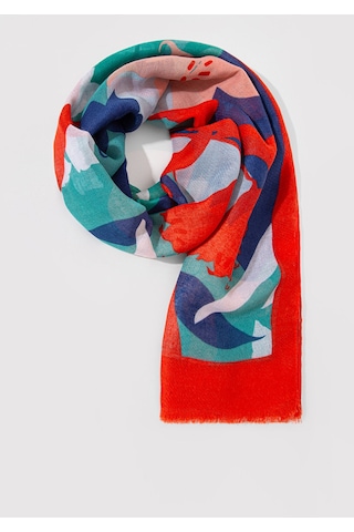 Mavi - Baskılı Şal 1912678-86390 Yeşil