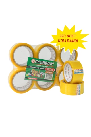 Hasbros 45mmx100 Yards Koli Bandı - 120 Adet