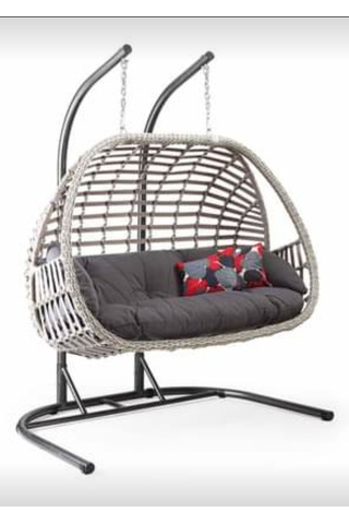 Makrome&Tasarım Çift Kişilik Rattan Salıncak (519321514) Kahverengi