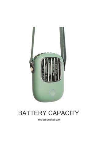 Yeni Taşınabilir Asılı Boyun Fan Mini 3 Dişliler Ayarlanabilir Hava Soğutma Fanı Yaz Açık Seyahat Ipi Handfree Soğutucu Usb Fan Fanlar 42zı5c Yeşil