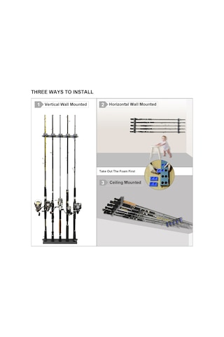 Lemestar 10 Adet Olta İçin Plastik-eva Köpük Depolama Rafı, Zara Yüklenir, Hasarı Önler Siyah Siyah