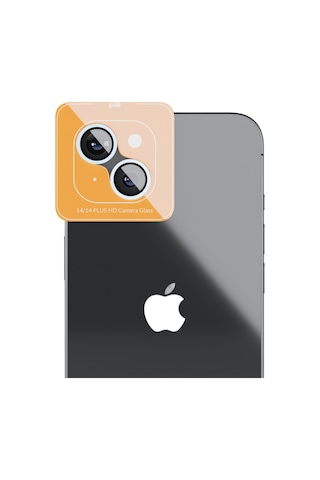 Piili Apple iPhone Uyumlu 15 / 15 Plus Hd Kamera Lens Koruyucu - Mavi Çerçeveli