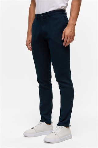 Süvari Lacivert Slim Armürlü Pantolon Lacivert