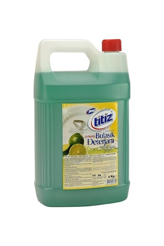 Titiz Sıvı Bulaşık Deterjanı Yeşil Limon 4 KG