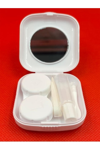 Lens Kutusu Ve Takma Aparatı Seti Mini Aynalı Beyaz