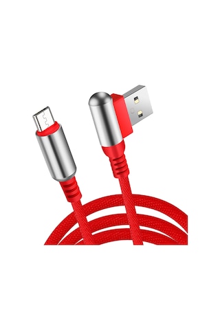 Reedark Kırmızı Micro Usb Şarj Ve Veri Kablosu - Hızlı Şarj, Dayanıklı Malzeme, Esnek Kullanım, 1 Metre Uzunluk