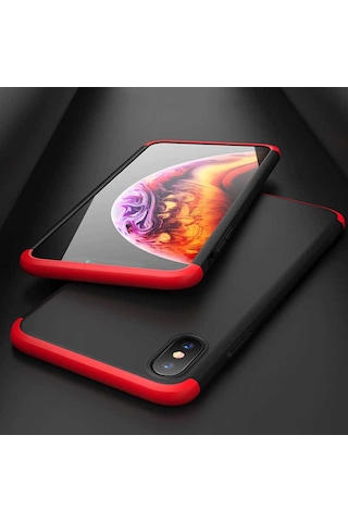 Apple Uyumlu iPhone XS Max 6.5 Kılıf Zore Ays Kapak-Siyah