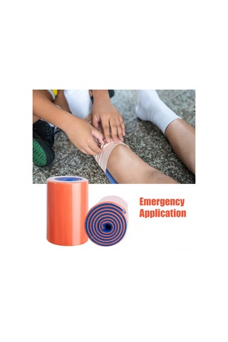 Neevoyu Acil Durumlarda Hayat Kurtaran Taşınabilir Esnek Atel - Kamp & Doğa Yürüyüşü İçin 112 Karakter Turuncu