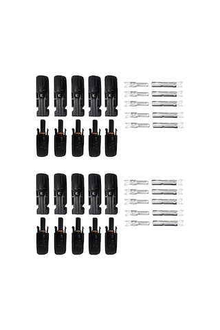 Ss04 Fotovoltaik Güneş Paneli Konnektör Seti 1000v 30a Ip67 Ul-94v0 Ce Sertifikalı 10