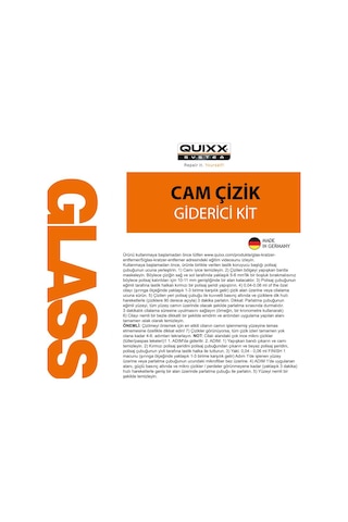 QUIXX® Cam Çizik Giderici Set