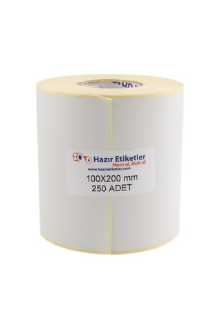 Lexroo Eko Termal Etiket 100mm X 200mm Ruloda 250 Adet 40mm Kuka Çapında Direk Termal Transfer Diğer