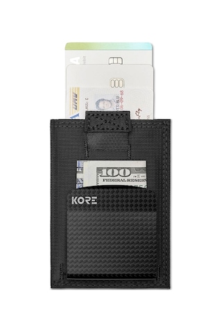 Kore Essentıals Kore İnce Taktikal Cüzdan + Carbon Fiber Para Klipsi Çok Renkli