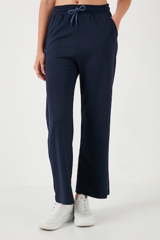 Lela Streç Bol Paça Regular Fit Oysho Kumaş Bayan Eşofman Altı 5865881 Lacivert
