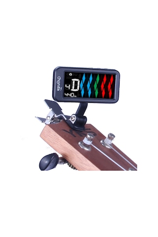 Cherub Wst-905lı Flow Tune Şarj Edilebilir Tuner Metal Klips Yüksek Hassasiyet Usb Şarj