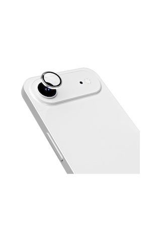 Apple Uyumlu iPhone 17 Air Zore Mikro Kamera Lens Koruyucu Gümüş