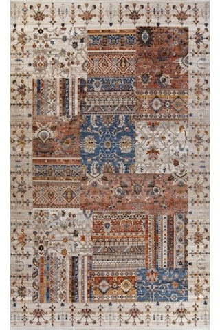 Gabardin Halı 7/24 Serisi 1266 Kemik Salon Oturma Yatak Odası Halısı Kemik