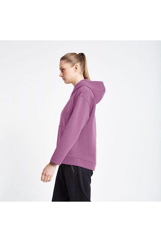 Lescon Kadın Fermuarlı Kapüşonlu Sweatshirt 24n-2126 24ntbl002126 Gül Kurusu