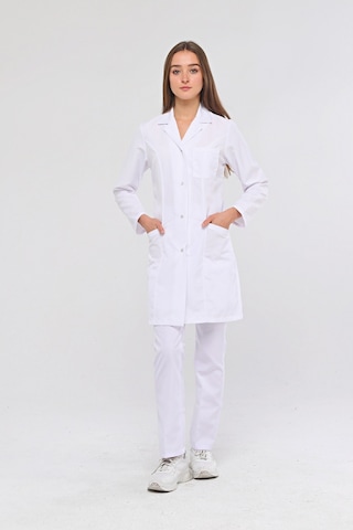 Uniprom Kadın İş Önlüğü Doktor Öğretmen Laborant Öğrenci Eczacı Beyaz