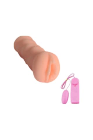 Truva Shop Shequ Star Büyük Boy Titreşimli 16 Cm Realistik Suni Vajina Mastürbatör