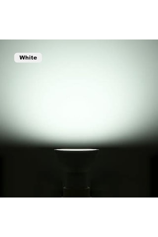 Teltree Gu10 220-240v 7w Led Işık Ampülü 500-600lm 6000-6500k Beyaz, Yumuşak Işık, 30.000 Saat Ömür 1 Adet