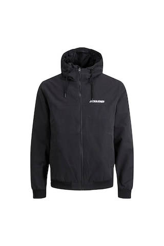 Jack & Jones Jack&jones 12200208 Jjerush Hood Bomber Noos Black Erkek Kapüşonlu Ceket Siyah