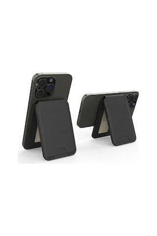 Micflip P17 İos Cihazlara Özel Magnetik Standlı Kartlık Siyah