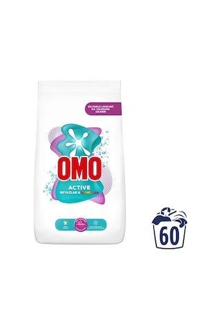 Omo Matik Toz Çamaşır Deterjanı 9kg Beyazlar Ve Renkliler 60 Ykm