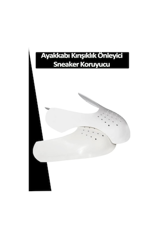 Sneakers Ayakkabı Kırışıklık Önleyici Koruyucu M 41-45 Uyumlu + Beyaz Ayakkabı Bağcığı