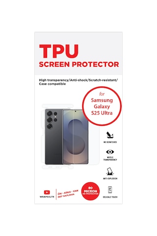 Samsung Galaxy Uyumlu S25 Ultra Ekran, Arka Ve Yan Koruyucu Fullbody Kaplama Tpu Film