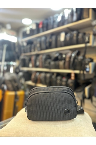 Trg Polo Siyah Su Geçirmez Kumaş El Omuz Çantası Siyah