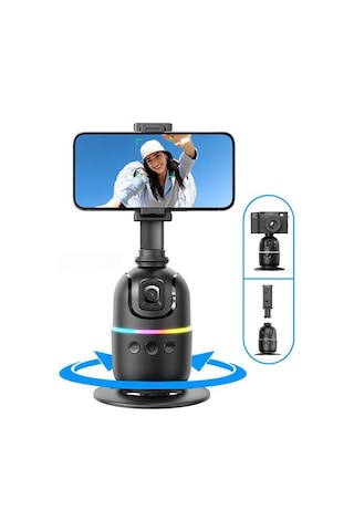 Torima P03 Yüz Takip 360 Gimbal Öz Çekim Telefon Sabitleyici Tutucu Video Akıllı Tripod