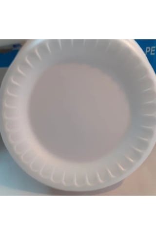 Beyaz Köpük Tabak Yuvarlak 10 Adet Kullan At Piknik Tabağı