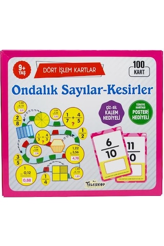 9 Yaş Ondalık Sayılar Kesirler Dört İşlem Kartlar Teleskop Popüler Bilim