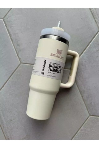 Stanley Stanley Pipetli Termos Büyük Çok Kullanımlı Bardak 305603696 Beyaz