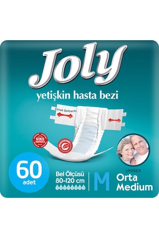 Joly Yetişkin Hasta Bezi M 60 Adet