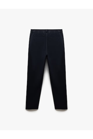 Koton Düğmeli Viskon Karışımlı Chino Cep Detaylı Kumaş Pantolon Lacivert 5spm40001hw Lacivert