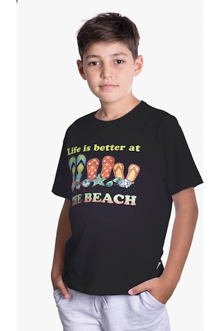 Little's World The Beach Çocuk Tshirt Siyah