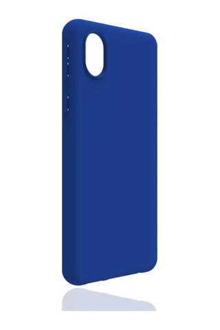 Samsung Uyumlu Galaxy A01 Core Kılıf Zore Biye Silikon Mavi