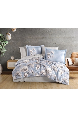 Hobby Çift Kişilik Poplin Nevresim Larmina Sky Çok Renkli