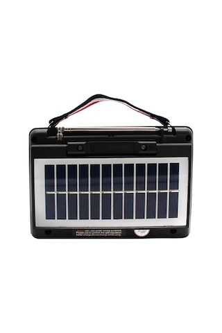 Ktf-1428 Solar Panel Destekli Şarjlı Bluetooth Hoparlör - Fm/am/sw Radyo, Aux Ve Tf Kart Girişli