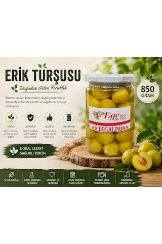 Yeşil Erik Turşusu 850 Gr