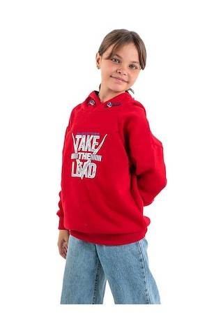 Slazenger Do Çocuk Sweatshirt St22wc031-600 Kırmızı-kırmızı