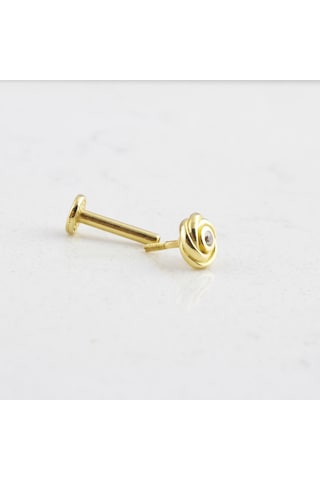 Glorria Altın Gül Tragus Piercing Çok Renkli