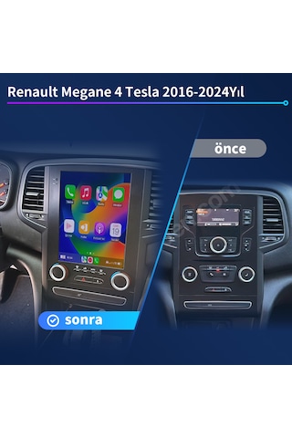 Renault Megane 4 Tesla 2016-2024yıl 2gb Ram 32gb Rom Carplay Mult