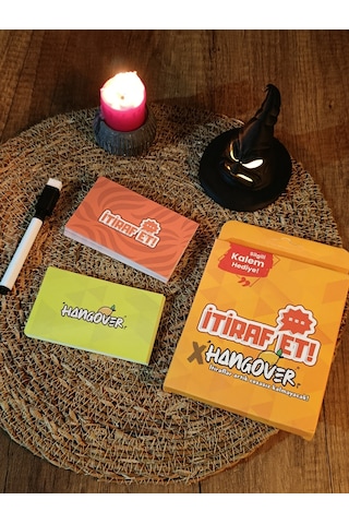 İtiraf Et X Hangover Kart Oyunu - Kese Ve Silgili Kalem Hediyeli Eğlendirici Grup Oyunu