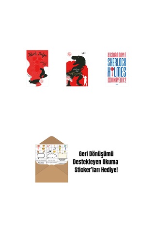 Zehirli Dalga + Kayıp Dünya + Sherlock Holmes - Bütün Hikayeler 2 Ciltli + Okuma Sticker'ları