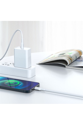 Z18 Type-c To Lightning Hızlı Data/şarj Kablosu Pd 20w 1mt Beyaz