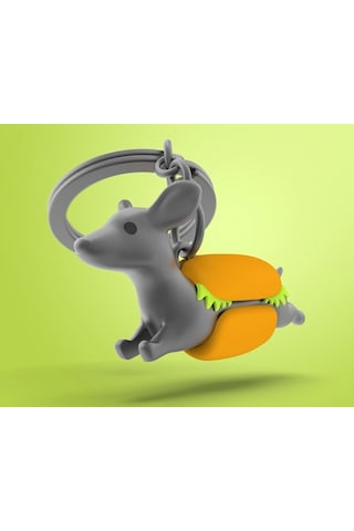 Metalmorphose Dachshund Sosisli Sandviç Anahtarlık