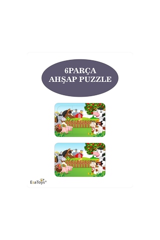Ahşap Çocuk Puzzle 6 Parça-66