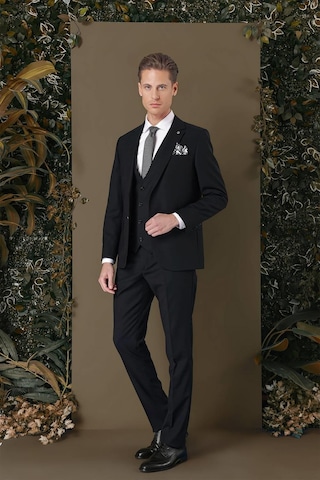 Efor Tk 887 Slim Fit Siyah Klasik Takım Elbise Siyah